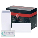 Plus Fabric Envelope DL 110gsm White Self-Seal Pocket Pack of 500 E25770