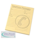 Challenge Tinted Telephone Message Pad 4x5 inches Yellow 100080477