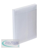 Plus Fabric Envelopes PEFC Peel & Seal Gusset 120gsm 381x254x25mm White Ref H28866 [Pack 100]