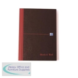 Black n Red Casebound Manuscript Book 192 Pages A5 Indexed 100080491