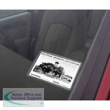 Identibadge Windscreen Card Holder 60x90mm Pack of 50 WSCH