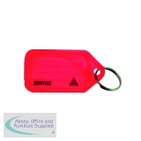 Kevron Plastic Clicktag Key Tag Red (100 Pack) ID5RED100