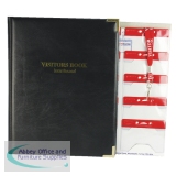 Identibadge Visitors Book with 100 Inserts/10 Pockets/10 Visitor Lanyards IBSSC4