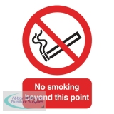 Safety Sign No Smoking Beyond This Point A5 PVC PH04851R