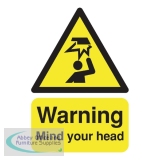 Safety Sign Warning Mind Your Head A5 PVC HA25551R