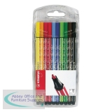 Stabilo Point 68 Fibre Tip Pen Assorted Pack of 10 6810/PL