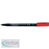 Staedtler Lumocolor Superfine Tip Permanent Pen Red 313-2