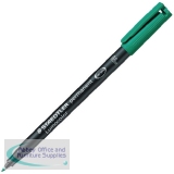 Staedtler Lumocolor Fine Tip Permanent Pen Green 318-5