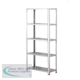 Storage Solutions Light Duty Bolted 5-Shelf Unit Galvanised ZZBS5GV150C07030