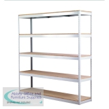 Zamba 5-Shelf Archive Unit W1800mm Grey ZZLI5GR188A18045