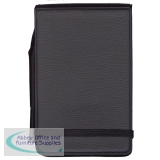 Silvine Elastic Band Notebook with Pen 82x127mm 80 Leaf Ruled Feint 191P