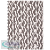 Silvine A4 Casebound Twin Wire Notebook Zebra THBA4Z