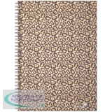 Silvine A4 Casebound Twin Wire Notebook Cheetah THBA4CH