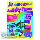 Art Box Activity Paper Pad A4 Assorted (12 Pack) TAL06872