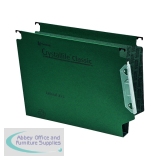Rexel Crystalfile Classic 30mm Lateral File Green (Pack of 25) 3000109