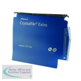Rexel Crystalfile Extra 30mm Lateral File 300 Sheet Blue (25 Pack) 70642