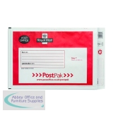 Post Office Postpak Size 7 Bubble Envelope 320x455mm White/Red (Pack of 50) 41640