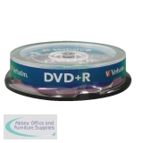 Verbatim DVD+R 16X Non-Printable Spindle Pack of 10 43498