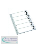 White Box Index A4 1-5 Polypropylene White