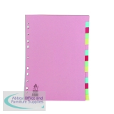 White Box A4 Manilla Divider 15-Part Multi-Colour