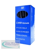 White Box Ballpoint Pen Black Medium 960031