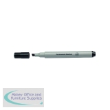 White Box Permanent Marker Chisel Tip Black