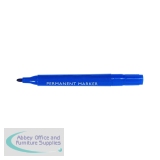 White Box Permanent Marker Bullet Tip Blue