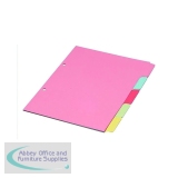White Box A4 Manilla Divider 5-Part Multi-Colour