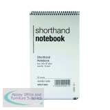 White Box Spiral Shorthand Notebook 80 Leaf