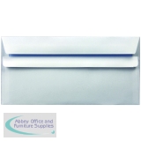 Q Connect Envelope DL 90gsm White Self-Seal Pack of 1000 KF3480