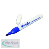 White Box Whiteboard Marker Bullet Tip Blue