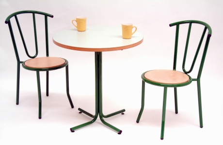 Abbey Office Supplies Furniture - Abbey Cafe Set - Green - Table and 2 Chairs