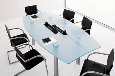 Abbey Summit Crystal Meeting Table