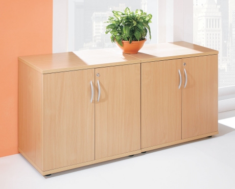 Abbey Advance Quad - Desk High Storage
