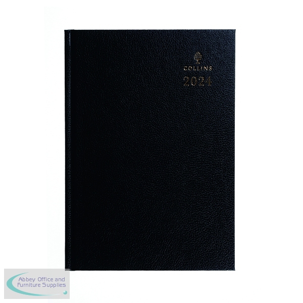 Collins A4 Desk Diary 2 Pages Per Day Black 2024 47 €131.32 Abbey