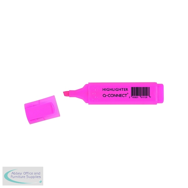 QConnect Pink Highlighter Pen (10 Pack) KF01112 €6.75 Abbey Office
