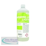 2Work Washing Up Liquid Concentrate Lemon Fragrance 1 Litre 2W04589