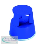 2Work Plastic Step Stool with Non-Slip Rubber Base 430mm Blue T7/Blue 2W05000