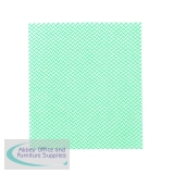 2Work Heavy Duty Non-Woven Cloth 380x400mm Green (5 Pack) 2W08161