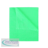 2Work Economy Cloth 420x350mm Green (Pack of 50) 2W08169