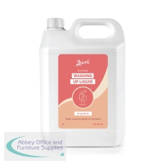 2Work Naturally Clean Washing Up Liquid 5 Litre (Pack of 2) 2W10159