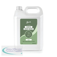 2Work Naturally Clean Hair and Body Wash 5 Litre (Pack of 2) 2W10166