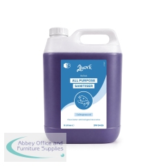 2Work BioTech All Purpose Sanitiser Concentrated Unscented 5 Litres (Pack of 2) 2W10426