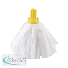 2Work Big White Mop Head Yellow (Pack of 10) 2W10495