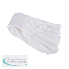 2Work Disposable Big White Mop Head 250g (Pack of 10) 2W10515
