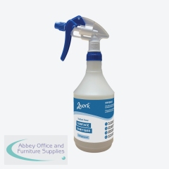 2Work Surface Sanitiser Empty Trigger Spray Bottle Can Hold 750ml Blue 2W10667