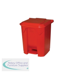 2Work Pedal Bin 30 Litre Red 2W10778