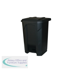 2Work Pedal Bin 80 Litre 410x470x670mm Grey 2W10787