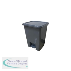 2Work Pedal Bins 15 Litre Grey Pack of 3 2W10793