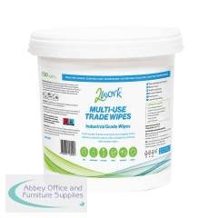 2Work All Trade Bucket Wipes 150 Wipes XL (Pack of 4) 2W10822